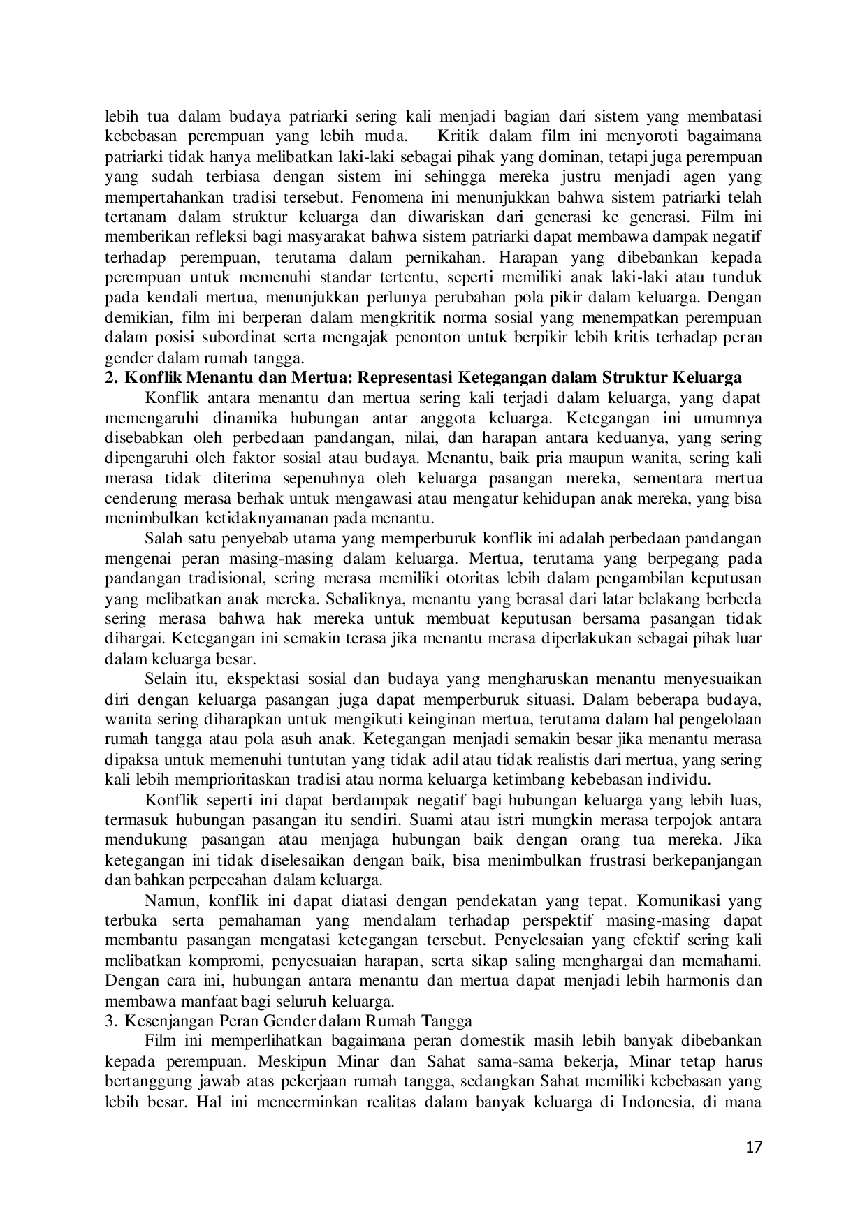 JURIS Kritik Sastra Dalam Film Catatan Harian Menantu Sinting Sosiologi Sastra