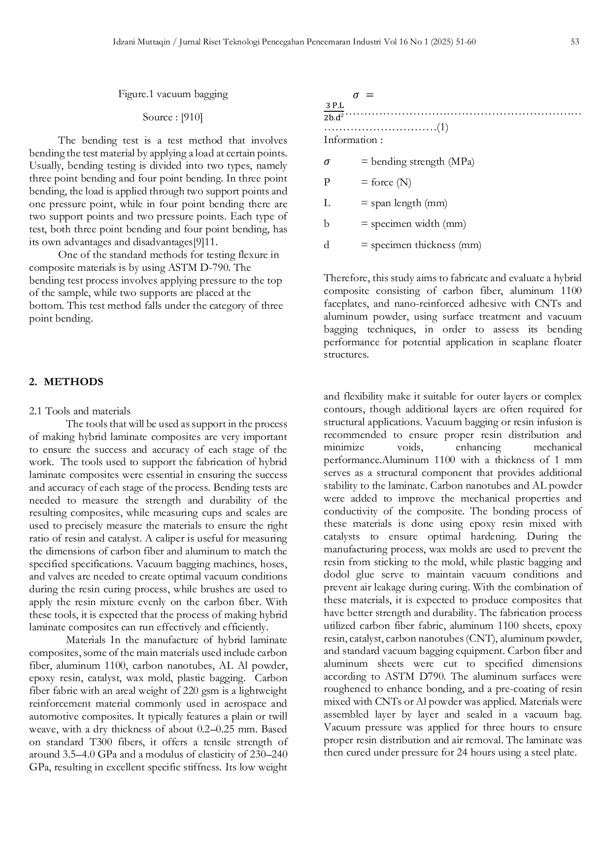 JURIS Effect Of Nano Reinforced Adhesive AL Powder And Cnt On Bending Strength Of Hybrid Laminate Structure AL CFRP