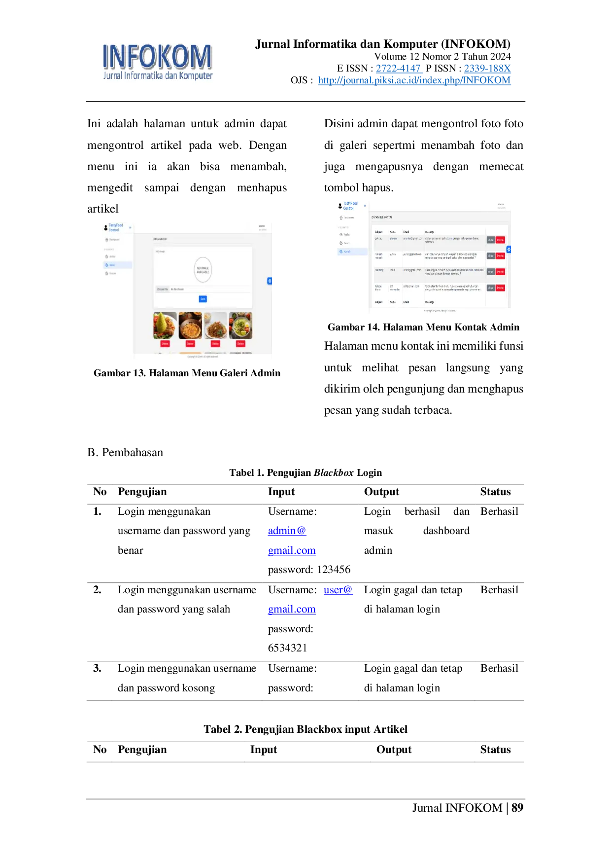 JURIS Perancangan Website Makanan Bernama Tastyfood Dengan Menggunakan Framework Laravel