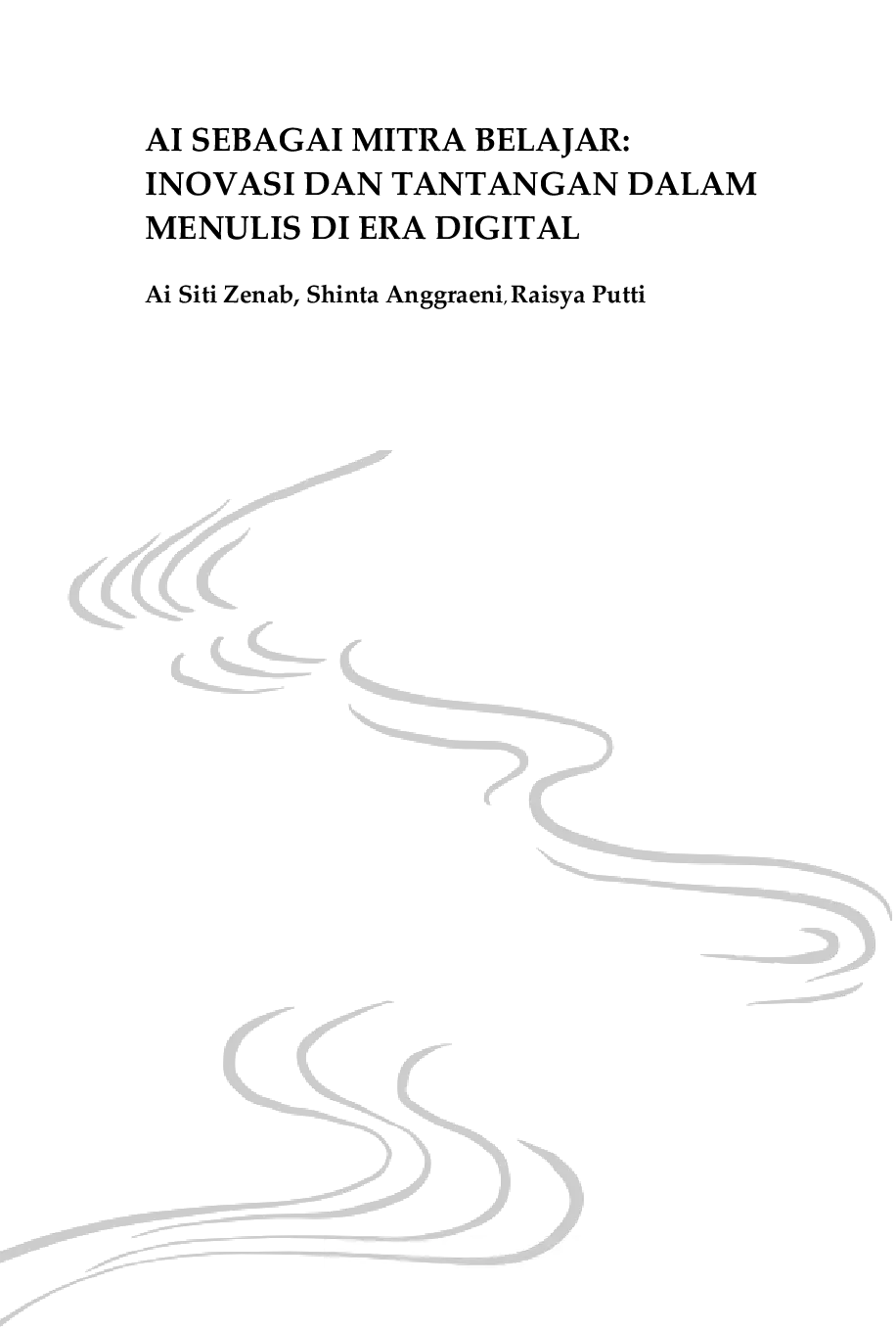 JURIS AI Sebagai Mitra Belajar Inovasi dan Tantangan dalam Menulis di Era Digital