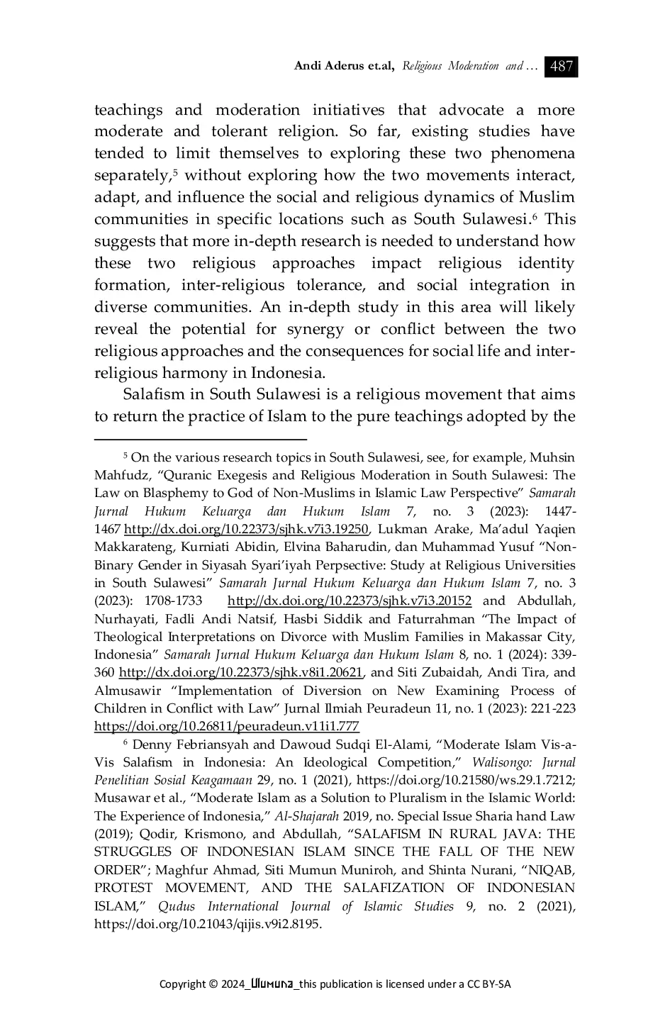 JURIS Religious Moderation and Transnational Islamic Ideology Phenomena and Implications in Indonesia
