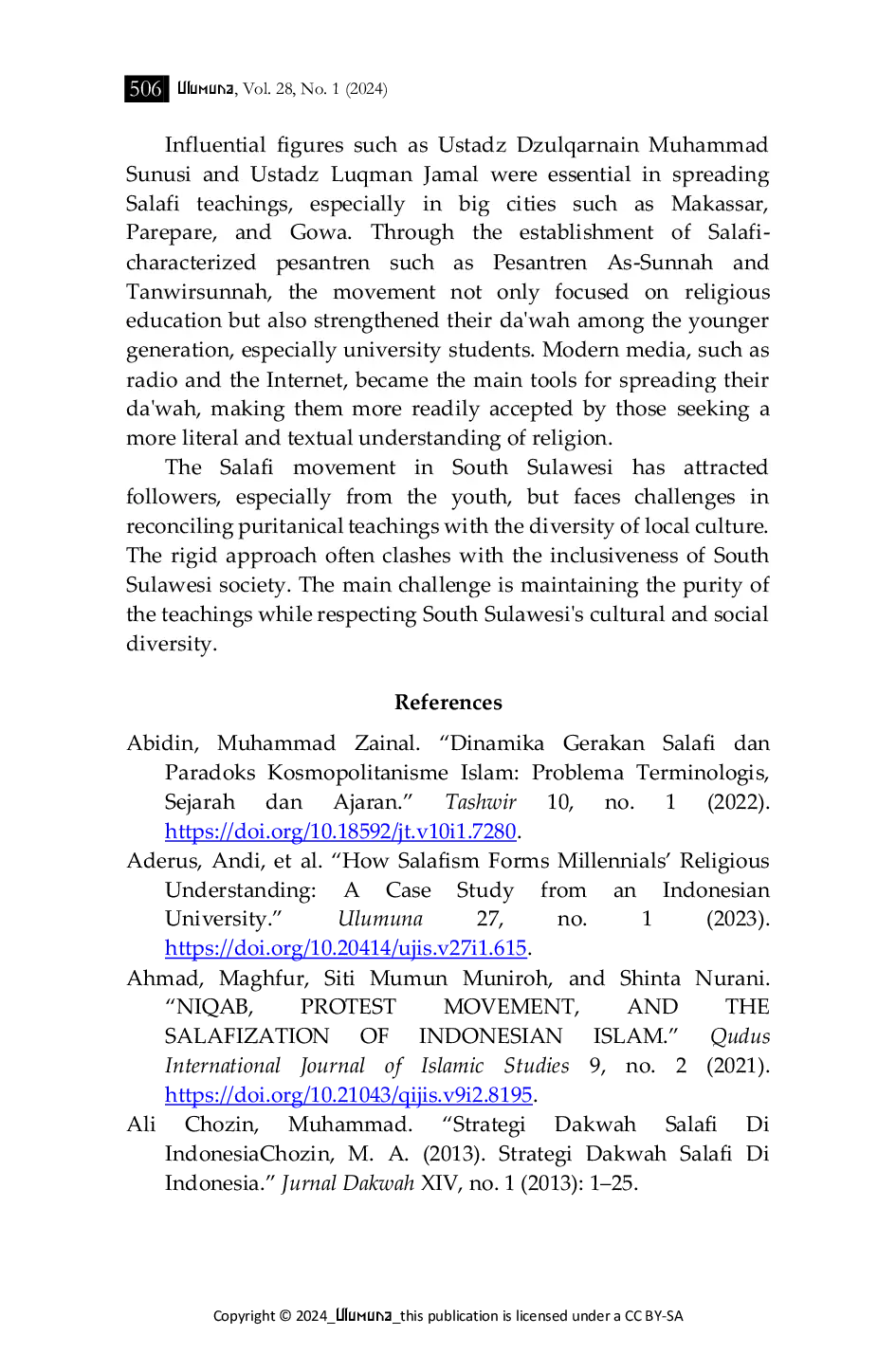 JURIS Religious Moderation and Transnational Islamic Ideology Phenomena and Implications in Indonesia