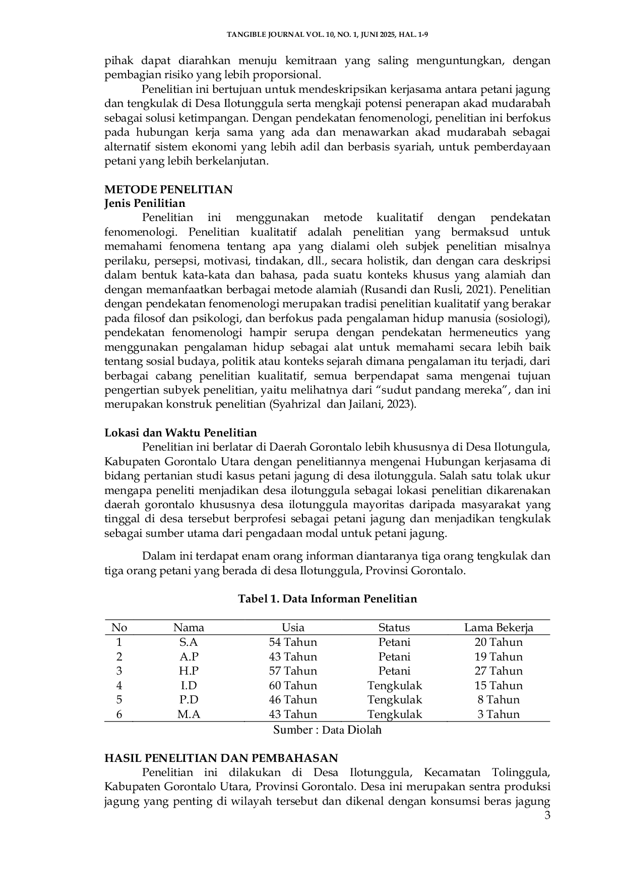 JURIS Bentuk Kerja Sama Pertanian Dalam Prespektif Akuntansi Syariah Studi Kasus Petani Jagung Di Desa Ilotunggula