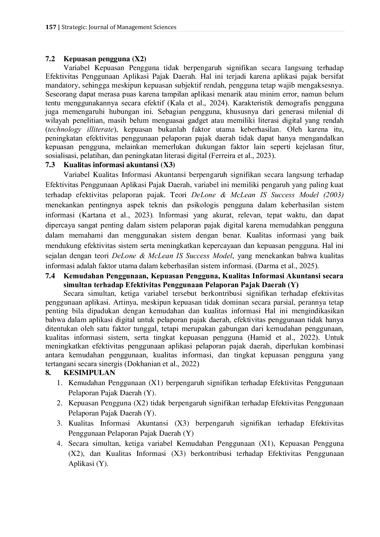 JURIS Analisis Pengaruh Kemudahan Kepuasan Dan Kualitas Informasi Akuntansi Terhadap Efektivitas Penggunaan Pelaporan Pajak Daerah Super App By