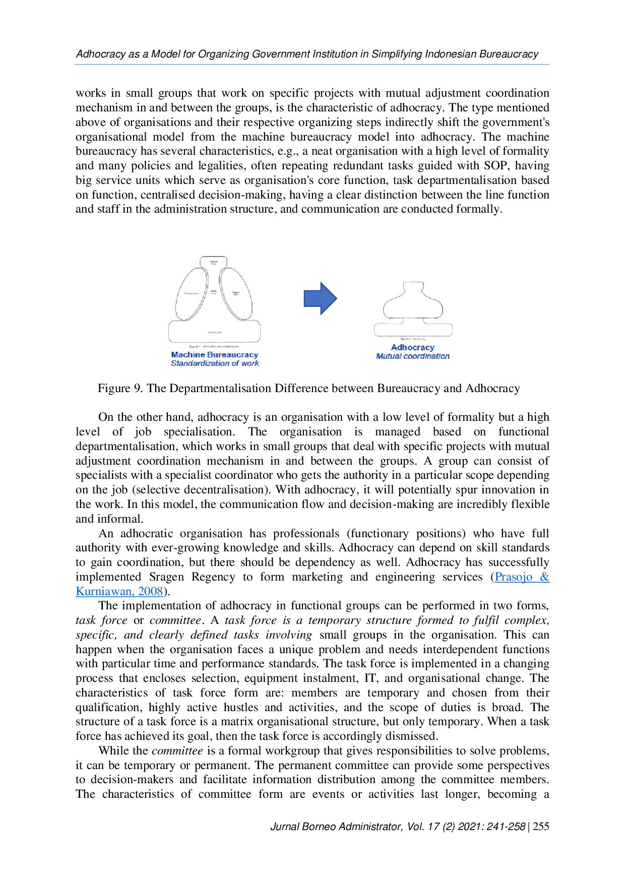 JURIS Adhocracy as a Model for Organizing Government Institution in Simplifying Indonesian Bureaucracy