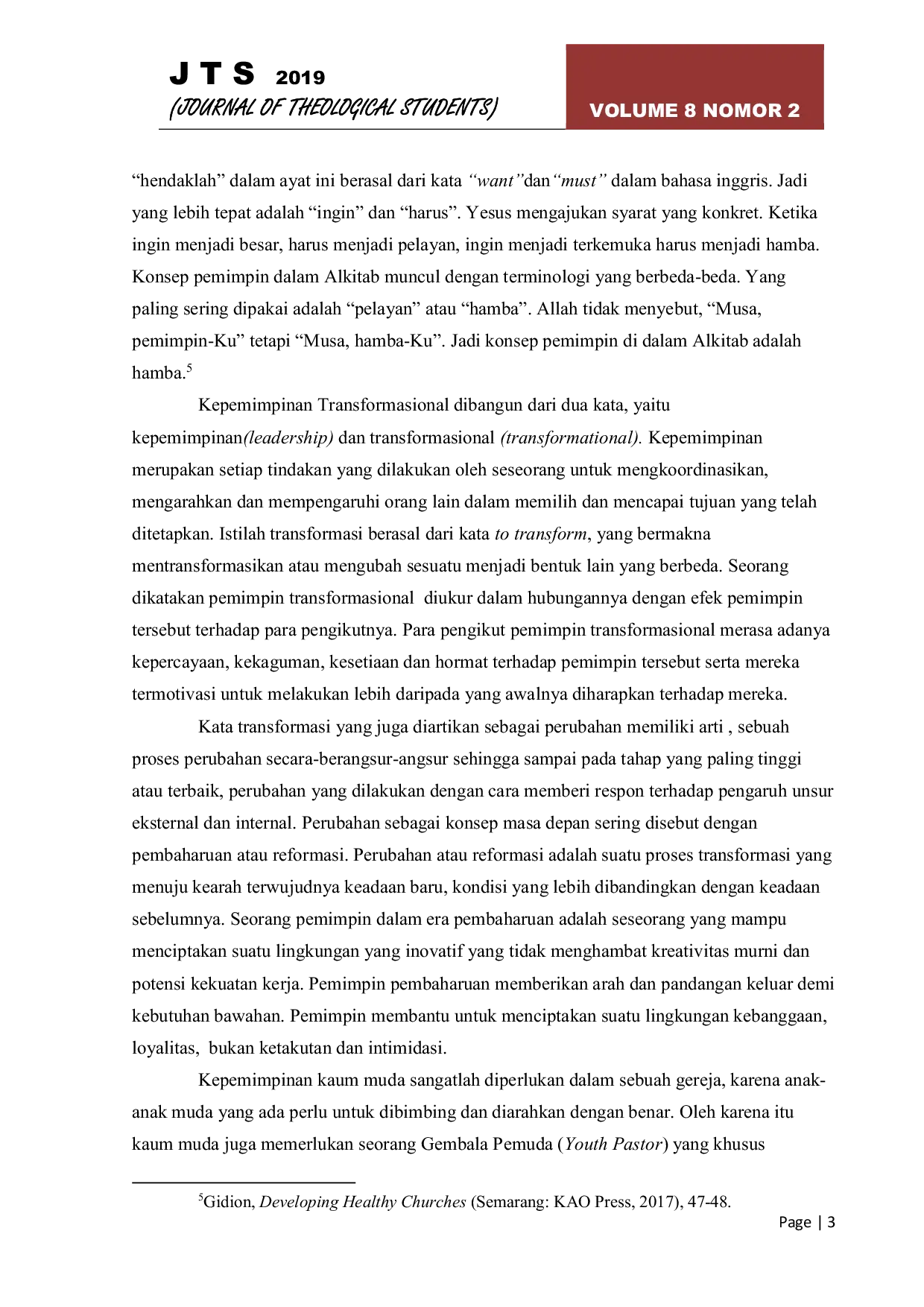 JURIS Kepemimpinan Transformasional Komunitas Sel Komsel