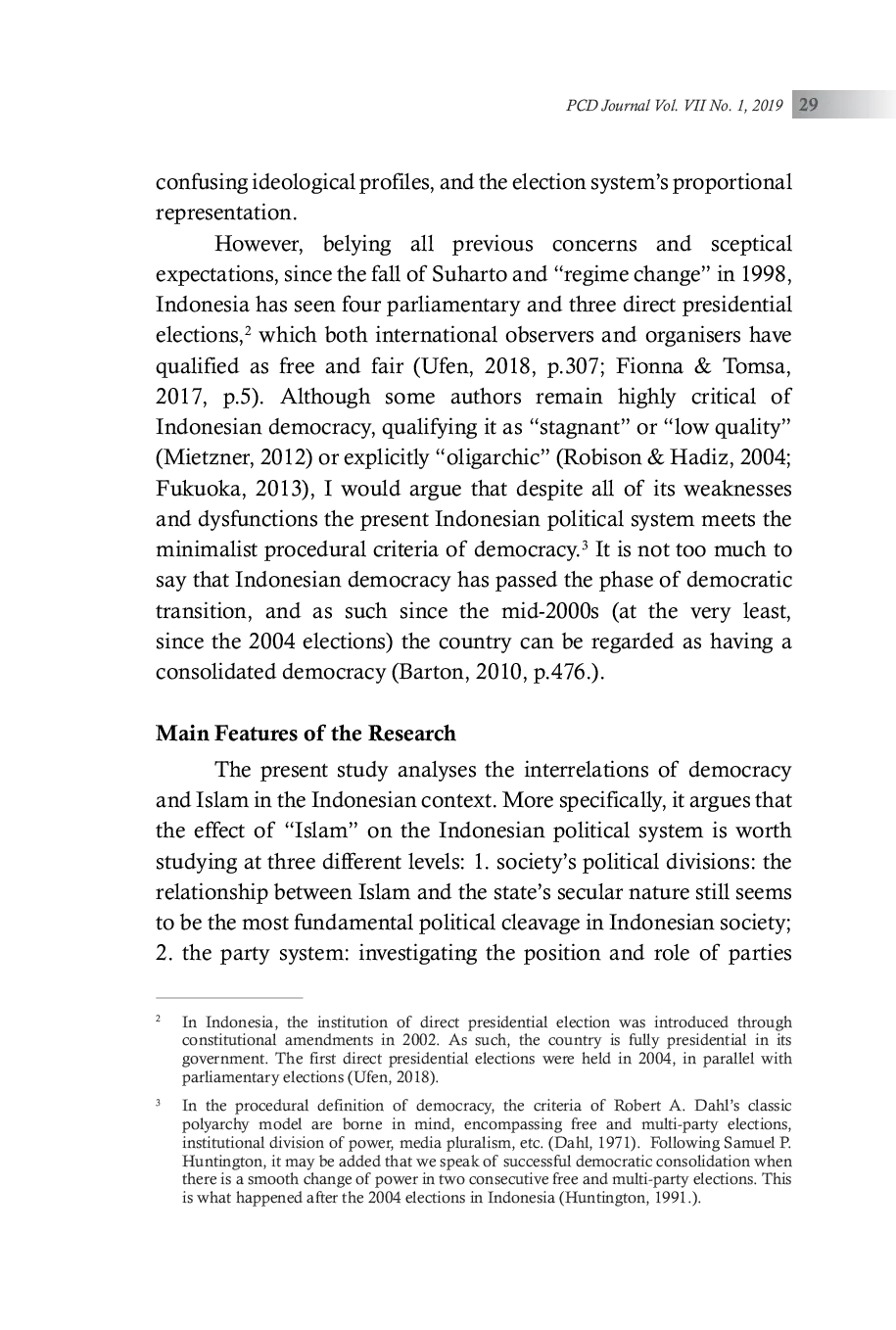 JURIS Democracy Islam and Party System in Indonesia towards a consensus oriented model