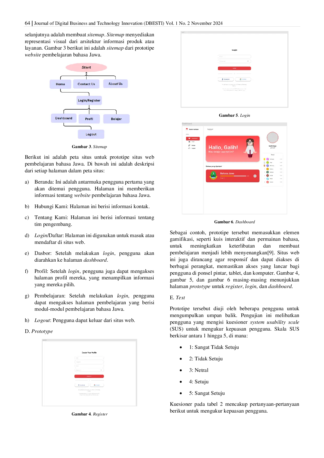 JURIS Designing a Javanese Language Learning Website Based on the Design Thinking Method