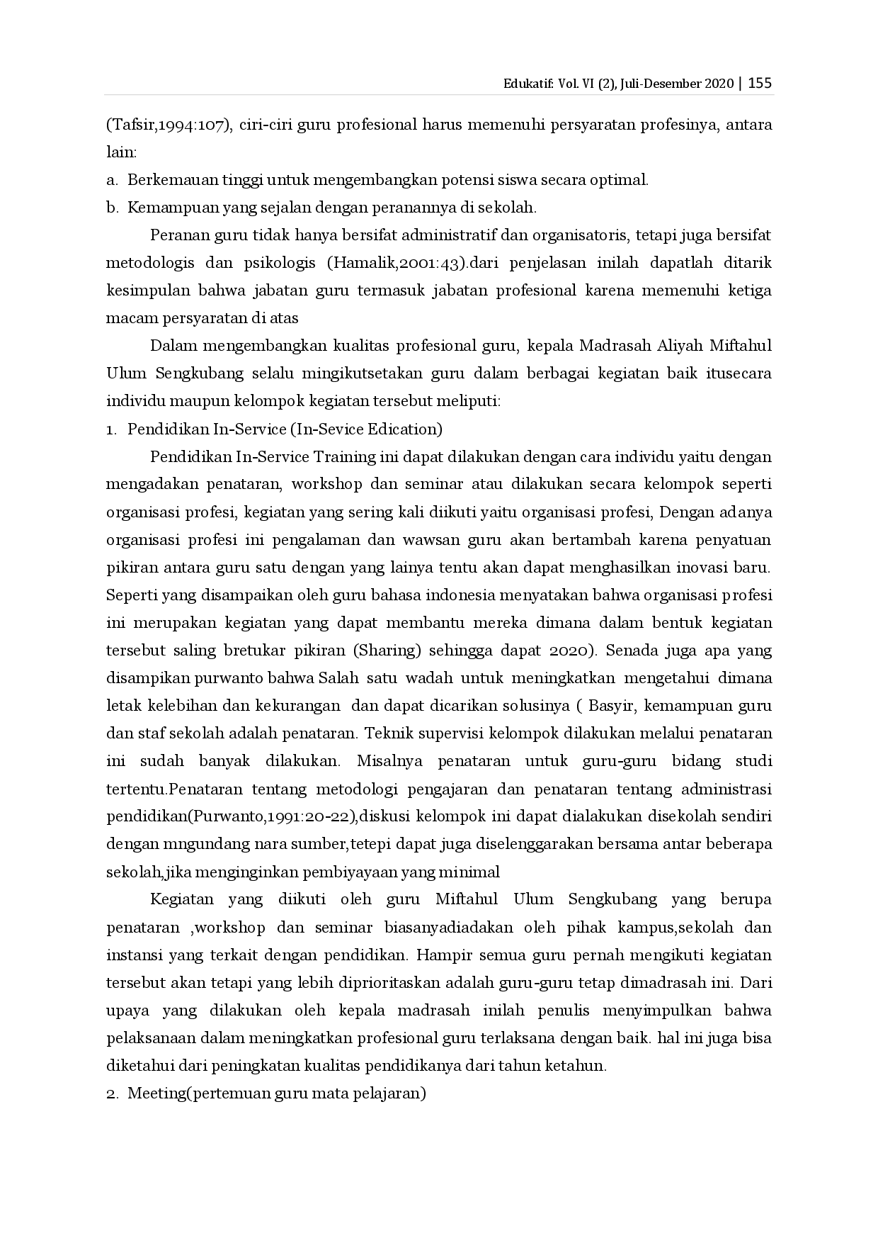 juris Supervisi Kepala Madrasah Dalam Membina Profesionalisme Guru