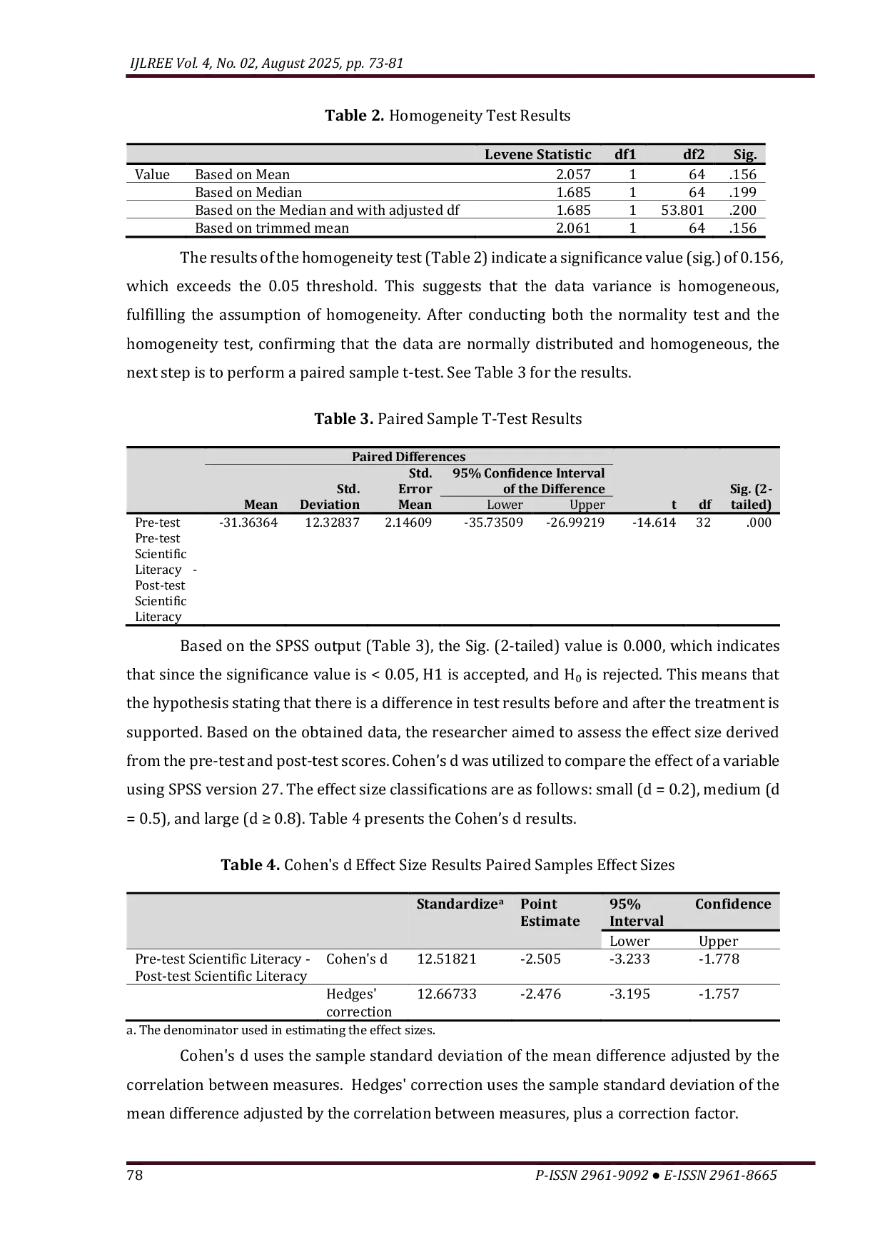 JURIS The Effectiveness of a Digital Encyclopedia in Enhancing Scientific Literacy