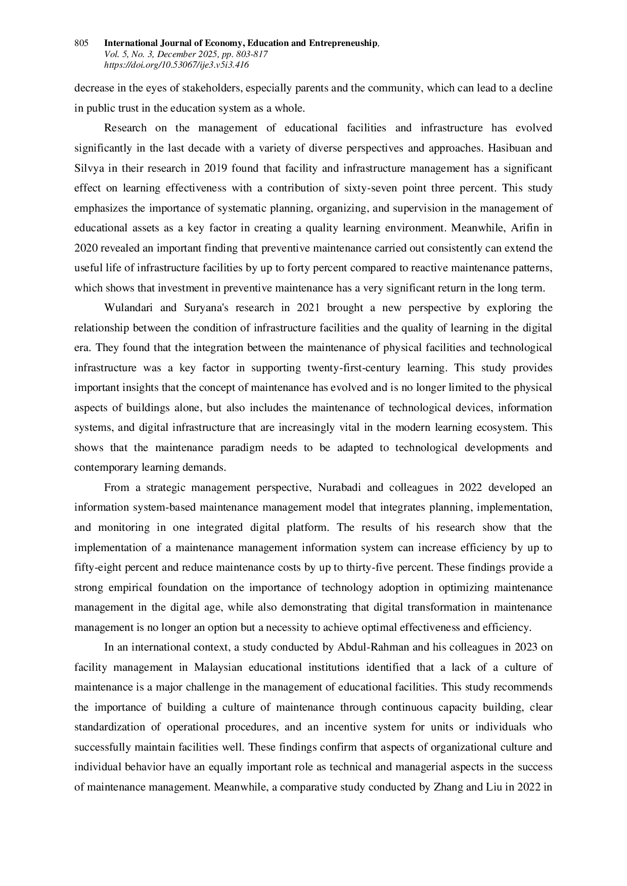 JURIS Optimization Of The Management Of Maintenance Of Educational Facilities And Infrastructure To Improve The Quality Of Learning