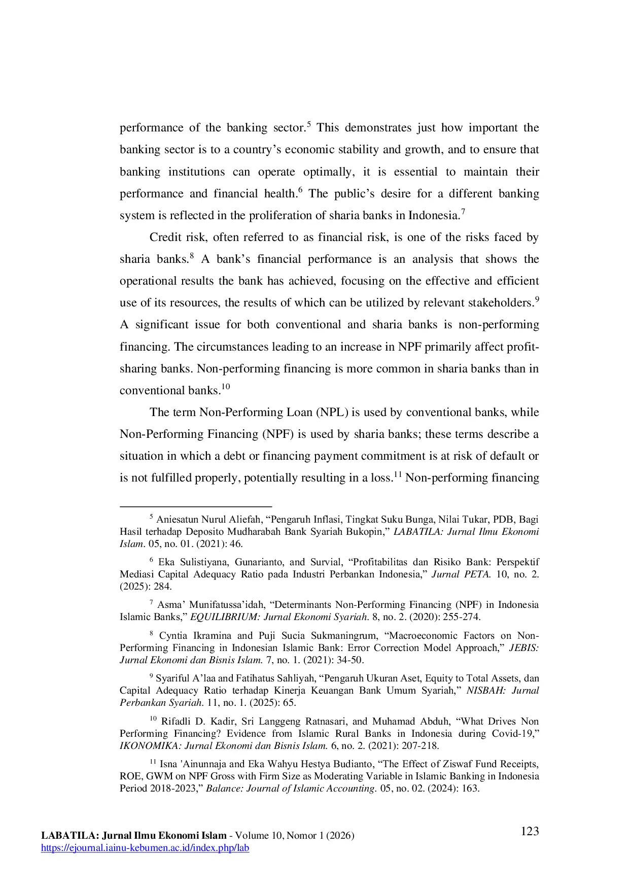 JURIS Analysis of the Determinants of Non Performing Financing NPF at Sharia Commercial Banks in Indonesia