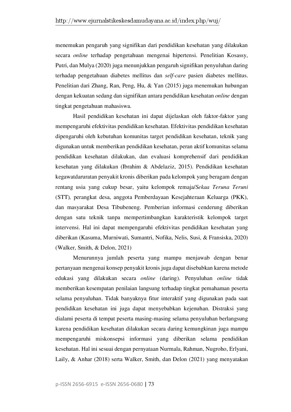 juris Pendidikan Kesehatan Kegawatdaruratan Penyakit Kronis pada Masyarakat Desa Tibubeneng