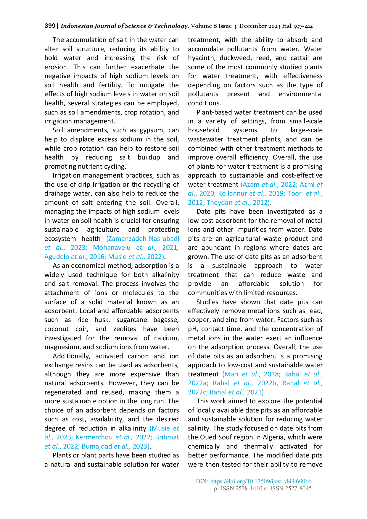 juris Adsorption of Sodium in an Aqueous Solution in Activated Date Pits