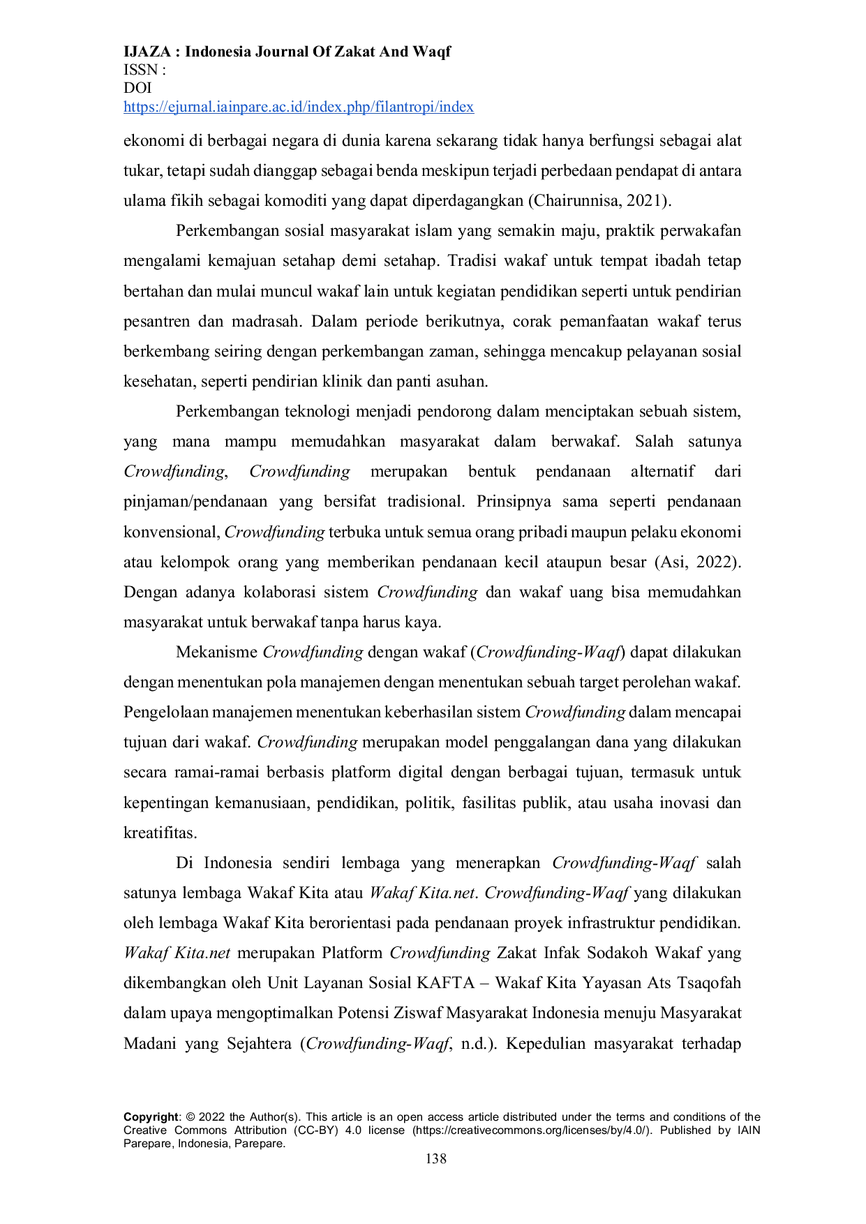 JURIS Crowdfunding Waqf melalui Platform Wakaf Kita untuk Proyek Infrastruktur Pendidikan