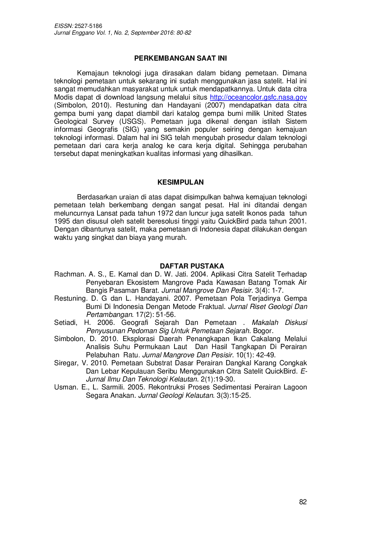 JURIS Sejarah Dan Perkembangan Ilmu Pemetaan