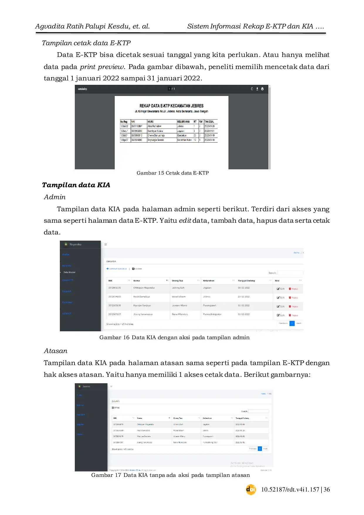 JURIS The Information System of the Electronic Identity Card and Kid Identity Card Recap Case Study of Jebres District