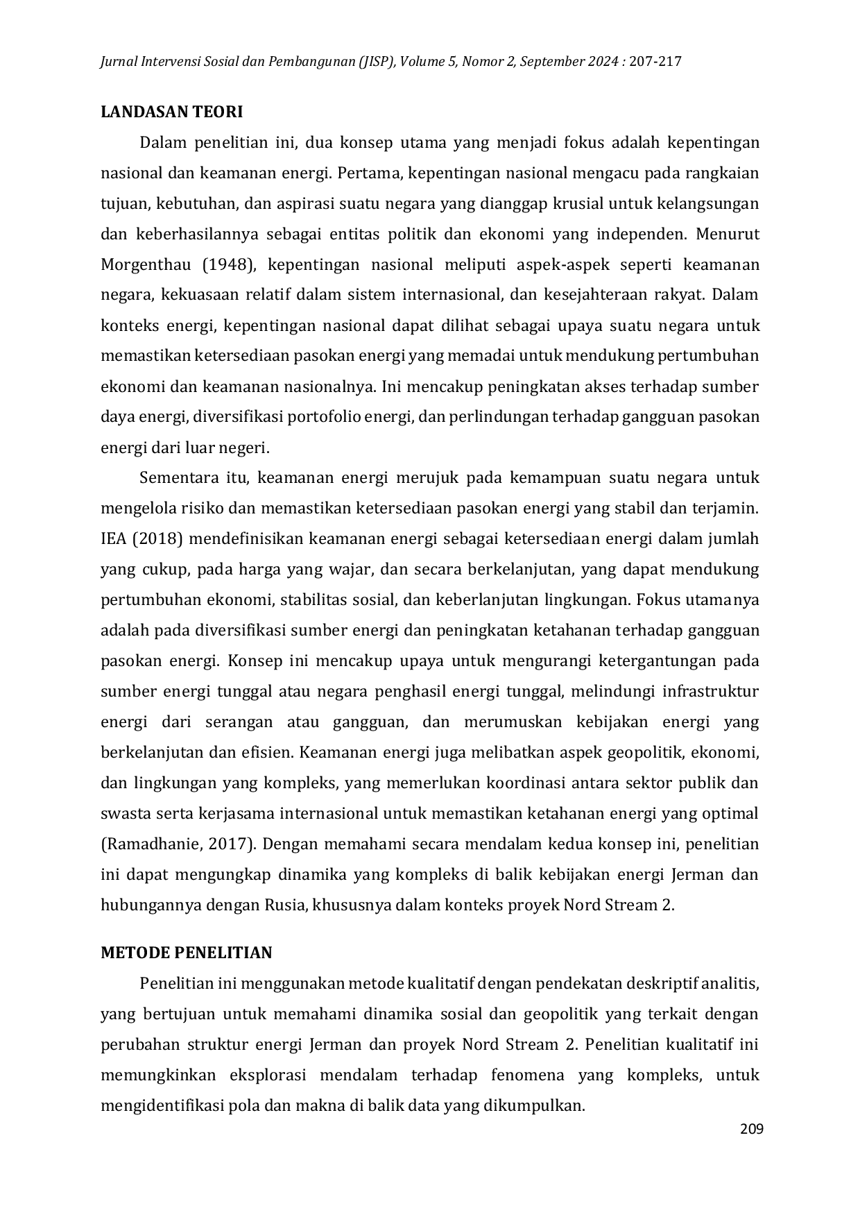 JURIS Perubahan Struktur Energi Jerman dan Implikasinya terhadap Hubungan Dengan Rusia Studi Kasus Nord Stream 2