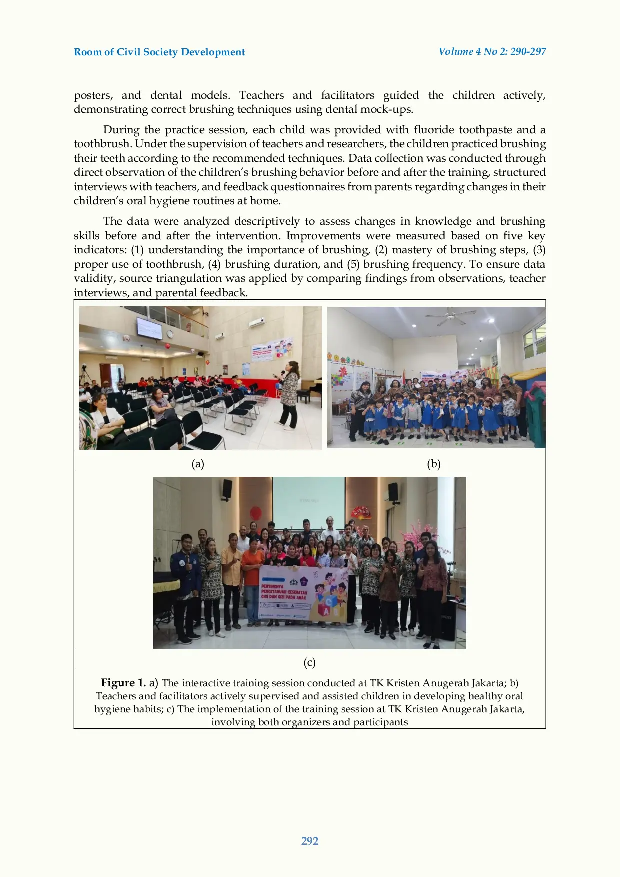 JURIS Improving Early Childhood Tooth Brushing Habits A Case Study at TK Kristen Anugerah Jakarta