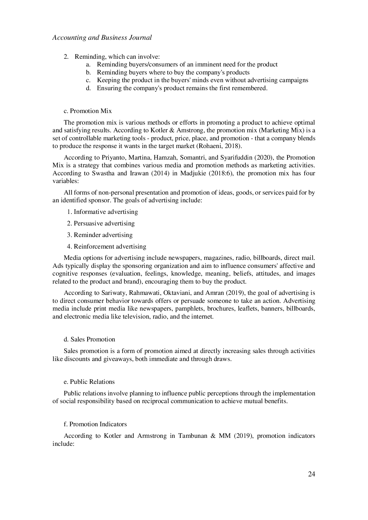 JURIS The influence of promotion on consumer purchasing decisions to increase the income of paint shops in Medan