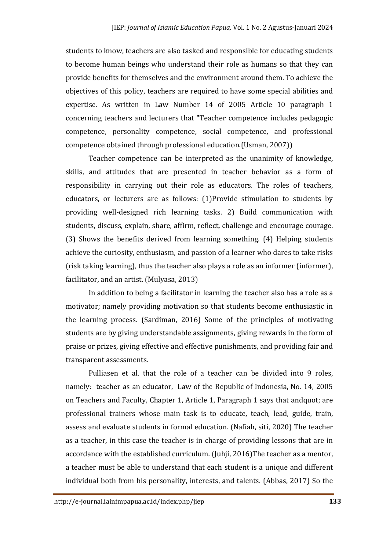 JURIS Makna Kehadiran Dosen dalam Pembelajaran Luring dan Daring Studi Presepsi Mahasiswa UIN Salatiga