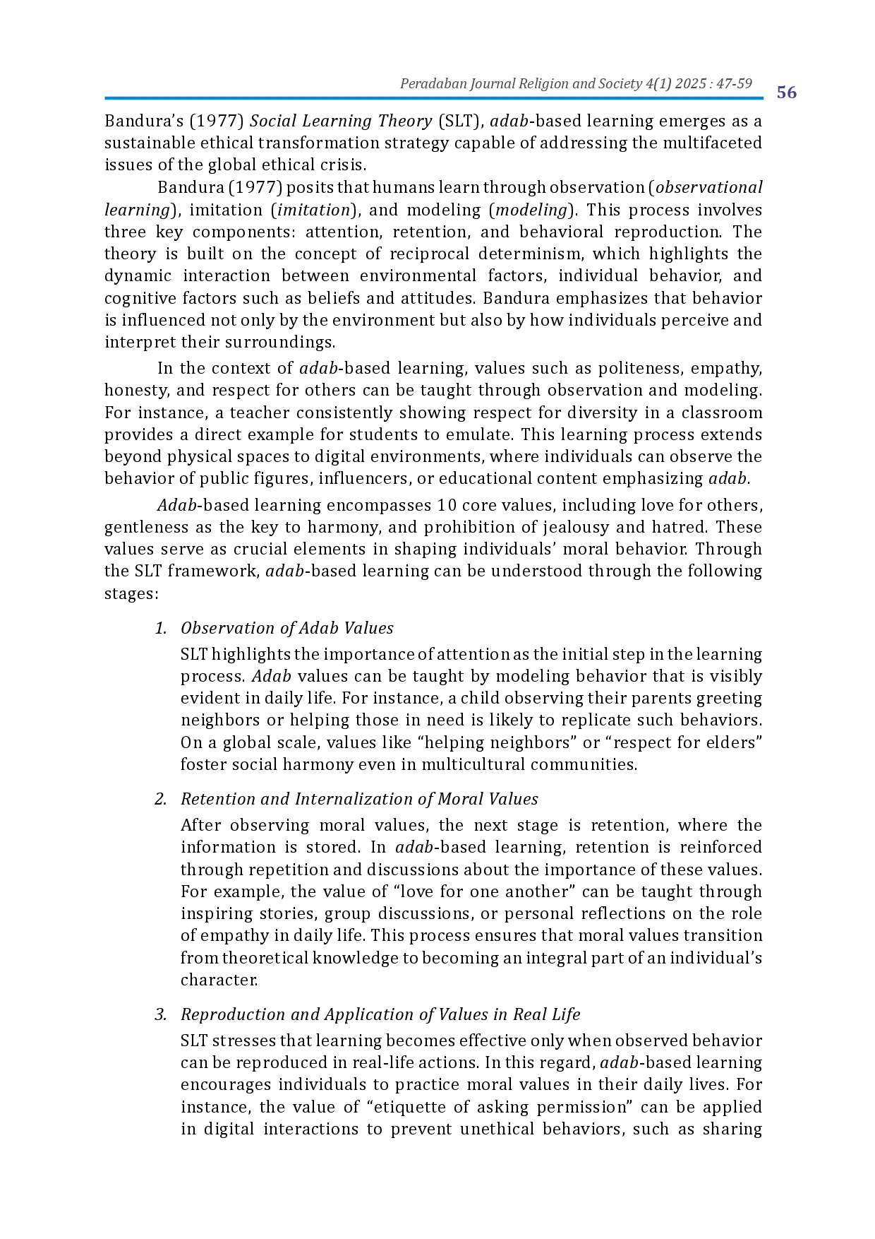 juris Examining the Urgency of Adab Based Learning