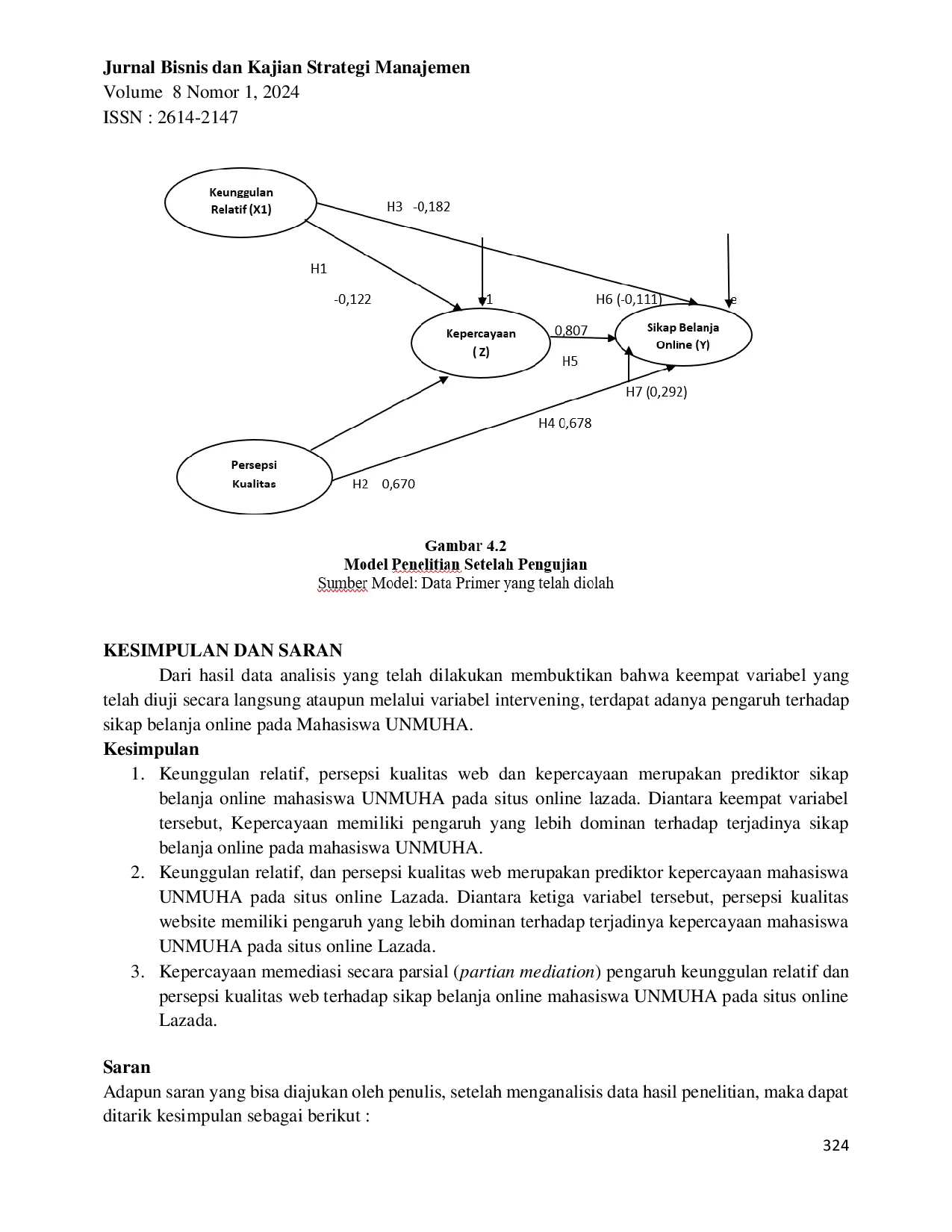 JURIS Sikap Dan Kepercayaan Mahasiswa Unmuha Terhadap Belanja Online Pada E Commerce Lazada