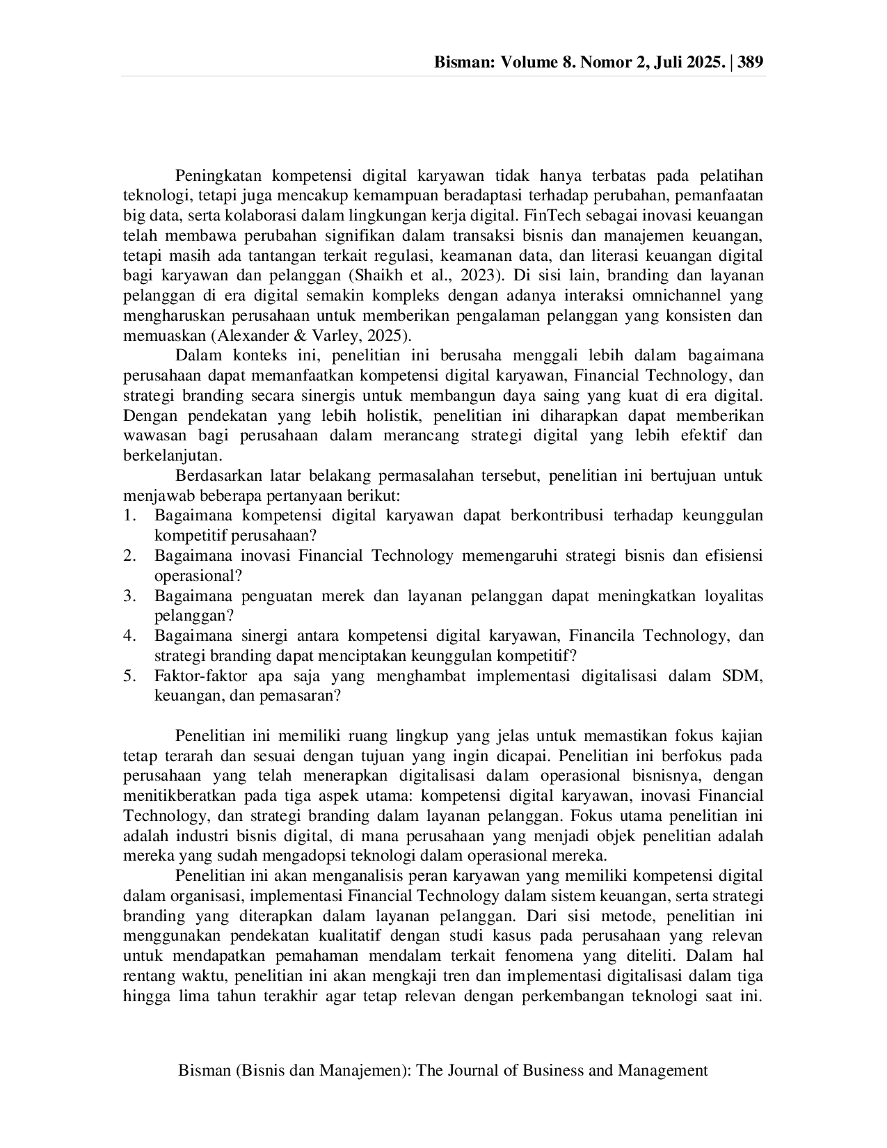 JURIS Keunggulan Kompetitif melalui Kompetensi Digital Inovasi Financial Technologi dan Penguatan Brand