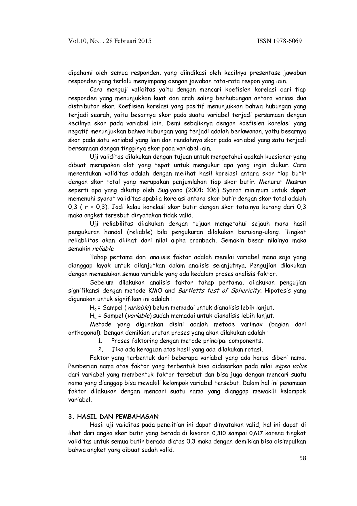 JURIS Faktor Faktor Yang Menentukan Wisatawan Berkunjung Ke Taman Nasional Komodo Di Kabupaten Manggarai Barat Nusa Tenggara Timur