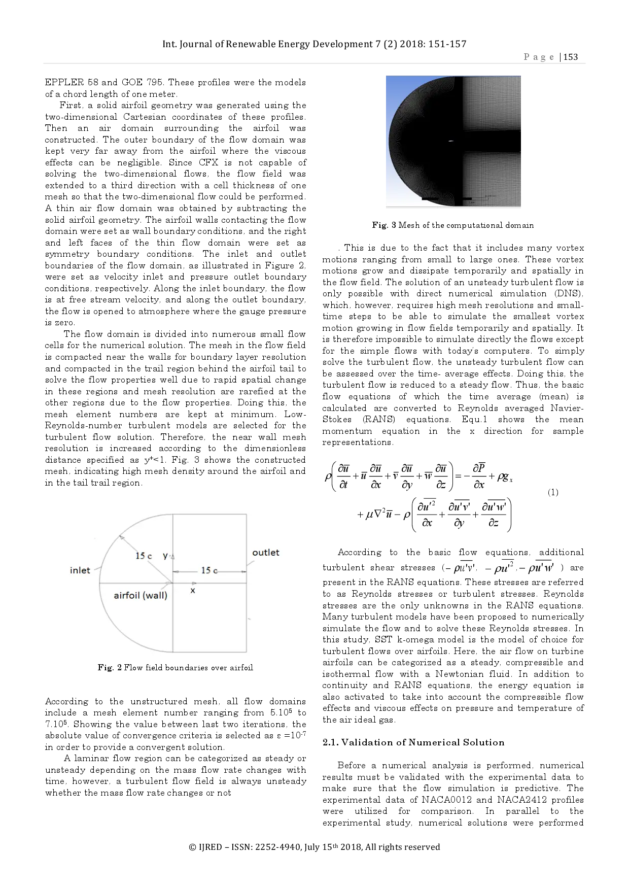juris Numerical Performance Analyses of Different Airfoils for Use in Wind Turbines