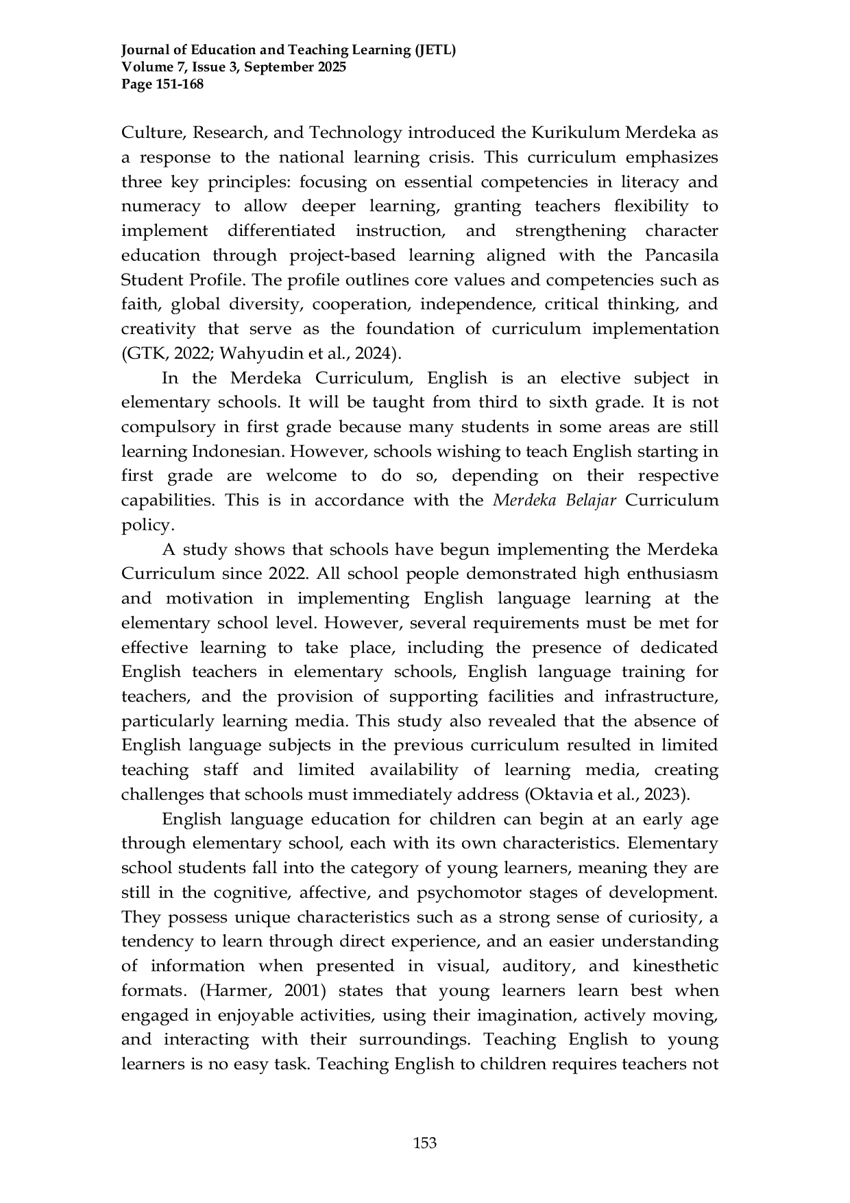 JURIS English Learning Strategies for Young Learners Using Digital Media as Part of the Implementation of the Merdeka Curriculum