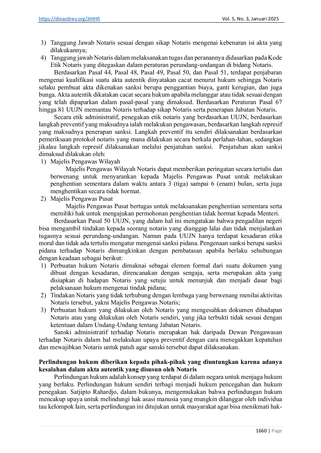 JURIS Implementasi Hukum Terhadap Pelanggaran Kode Etik Notaris Terkait dengan Pelaksanaan Jabatannya Terhadap Akta Akta yang dibuatnya