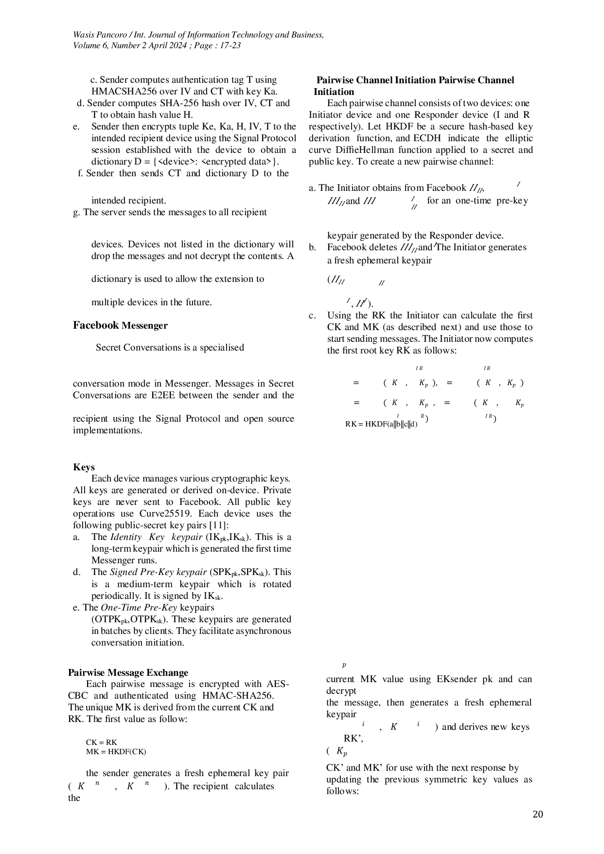JURIS Securing Text Messages Using E2EE End To End Encryption on Instant Messaging Applications