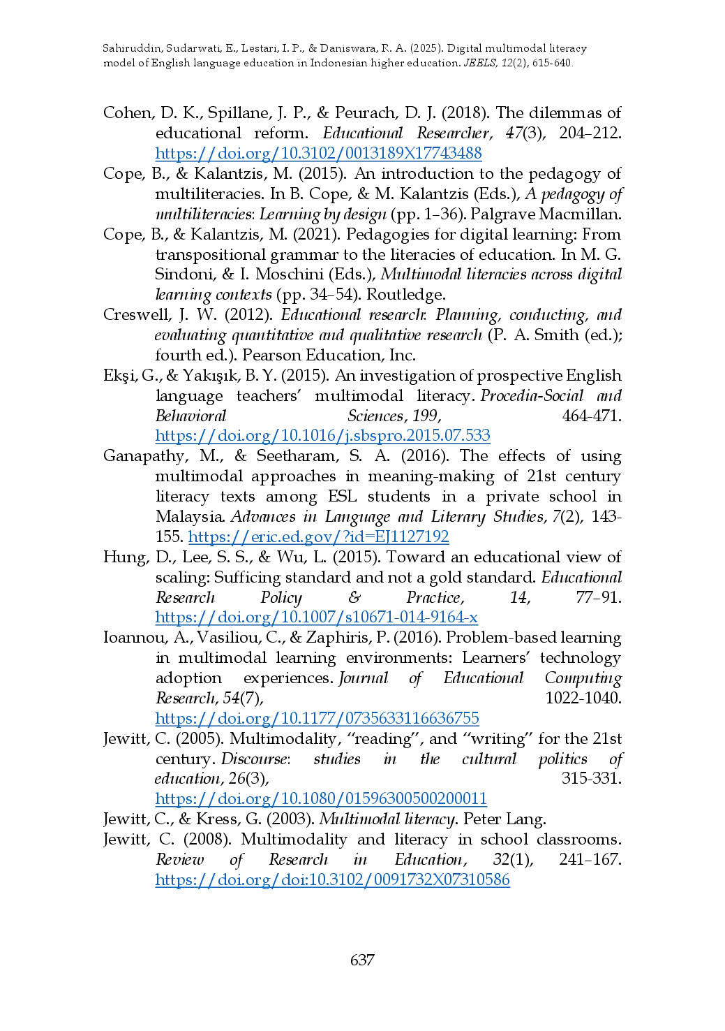 juris Digital Multimodal Literacy Model of English Language Education in Indonesian Higher Education