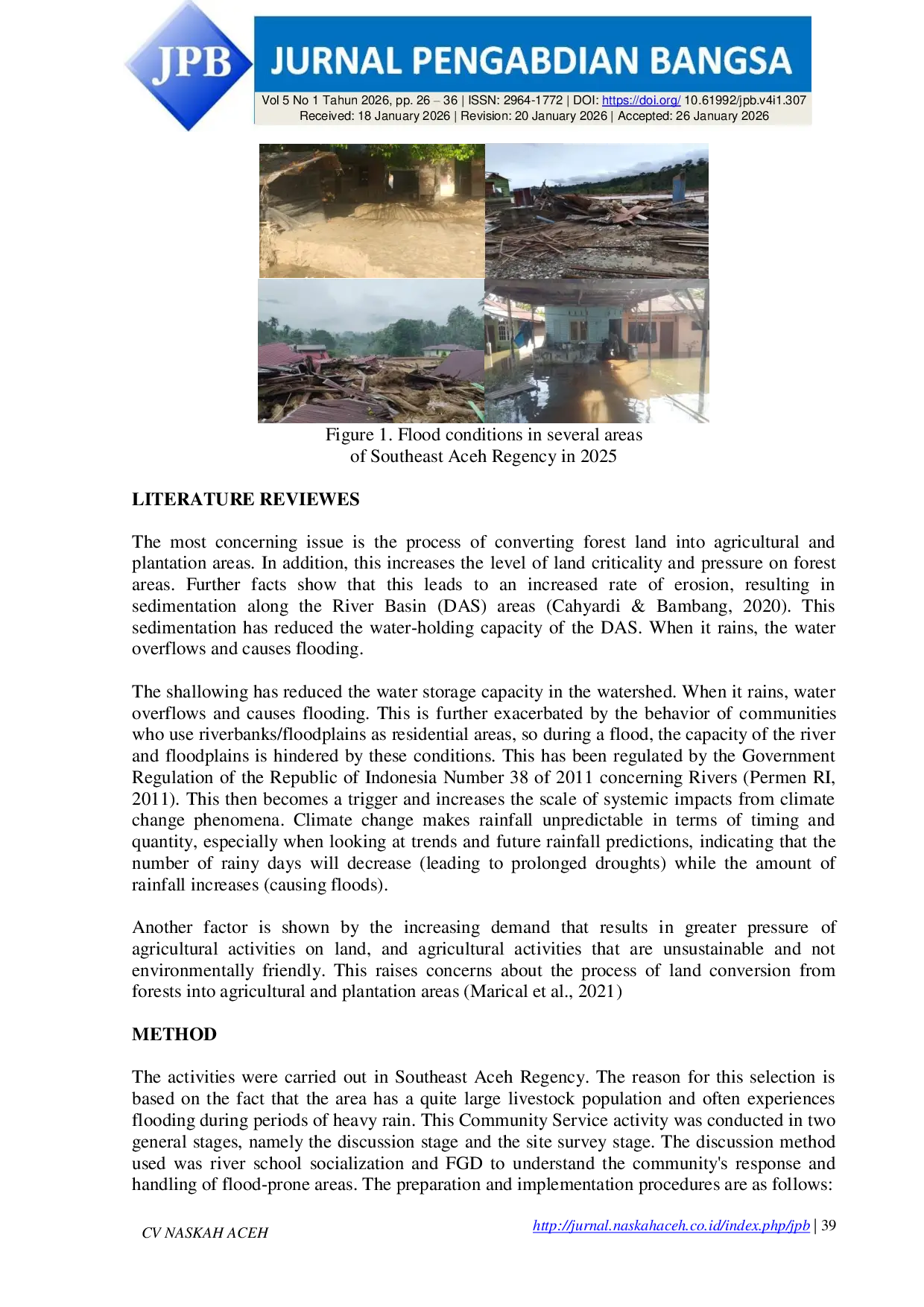 JURIS Sosialisasi Penanganan Ternak Ruminansia Pasca Banjir Bandang Di Aceh Tenggara Tahun 2025