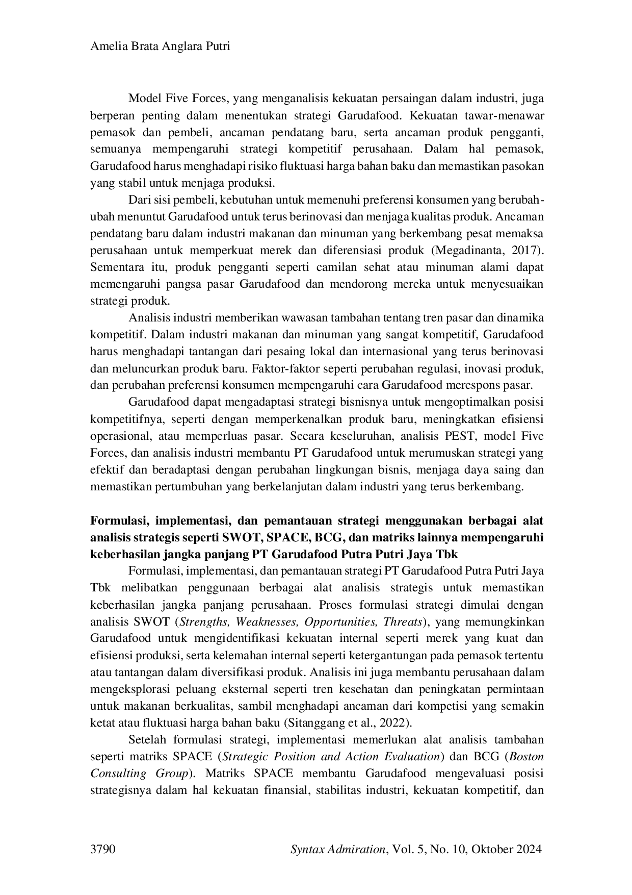 JURIS Analisis Perusahaan PT Garuda Food Putra Putri Jaya Tbk