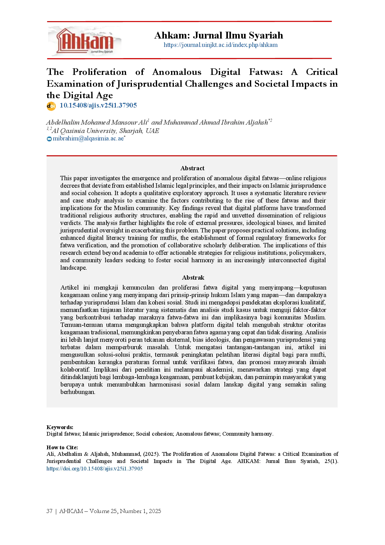 juris The Proliferation of Anomalous Digital Fatwas A Critical Examination of Jurisprudential Challenges and Societal Impacts in the Digital Age