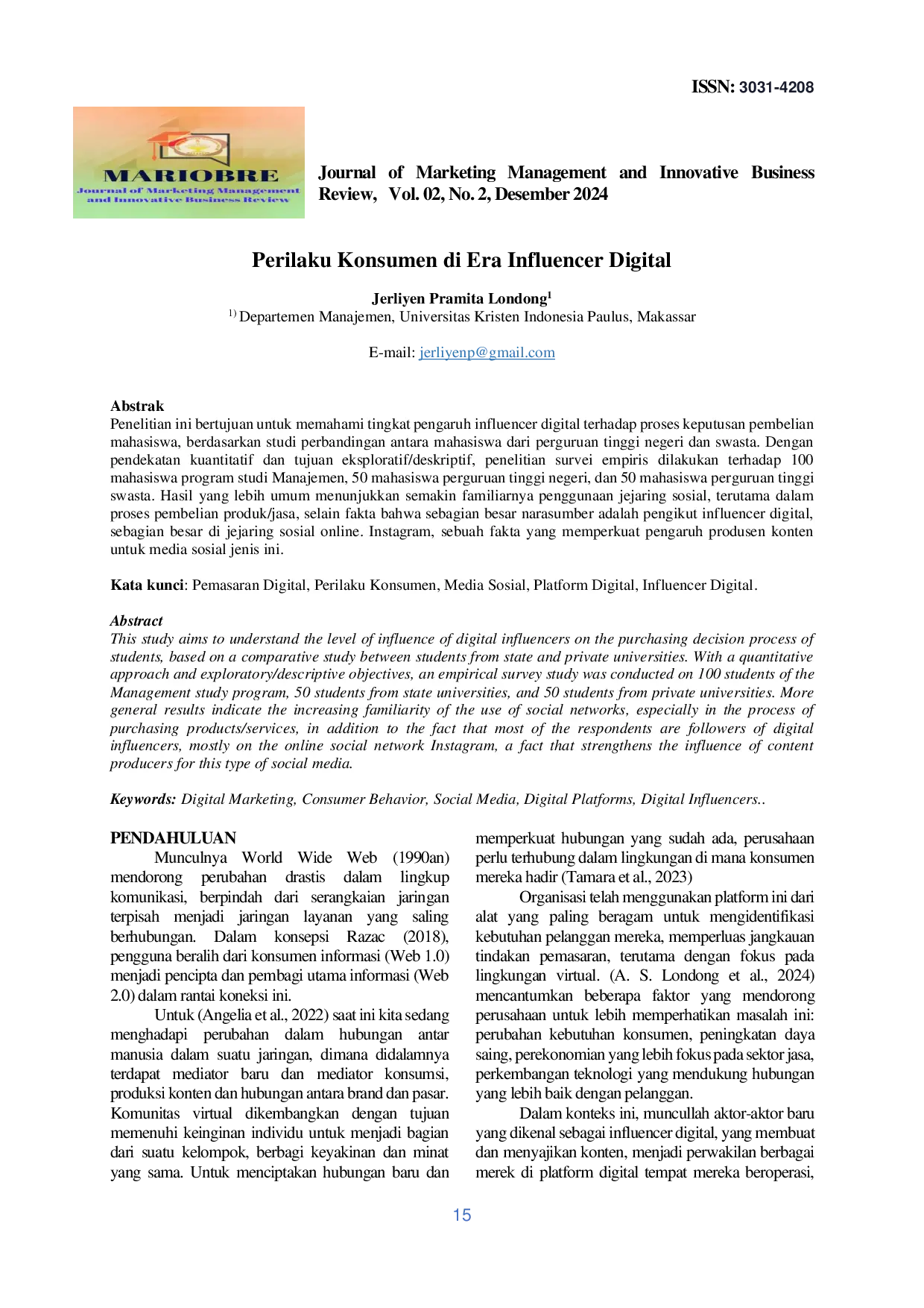 JURIS Perilaku Konsumen di Era Influencer Digital