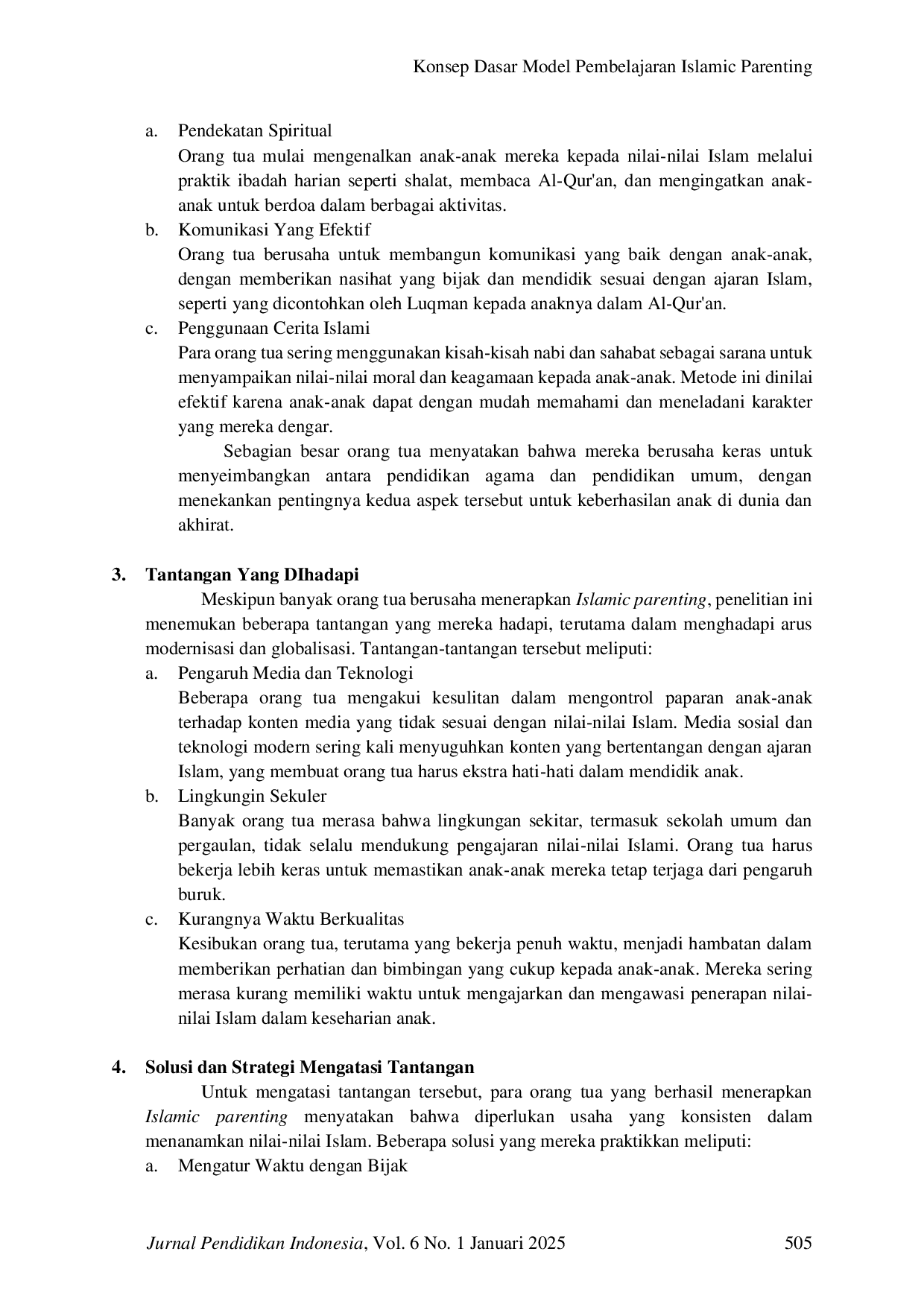 JURIS Konsep Dasar Model Pembelajaran Islamic Parenting