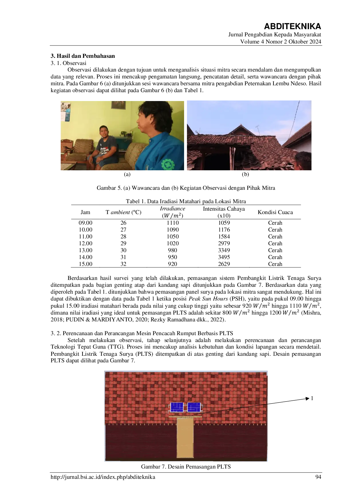 JURIS Implementasi Mesin Pencacah Rumput Otomatis Menggunakan Panel Surya sebagai Solusi Efektif untuk Ternak Sapi