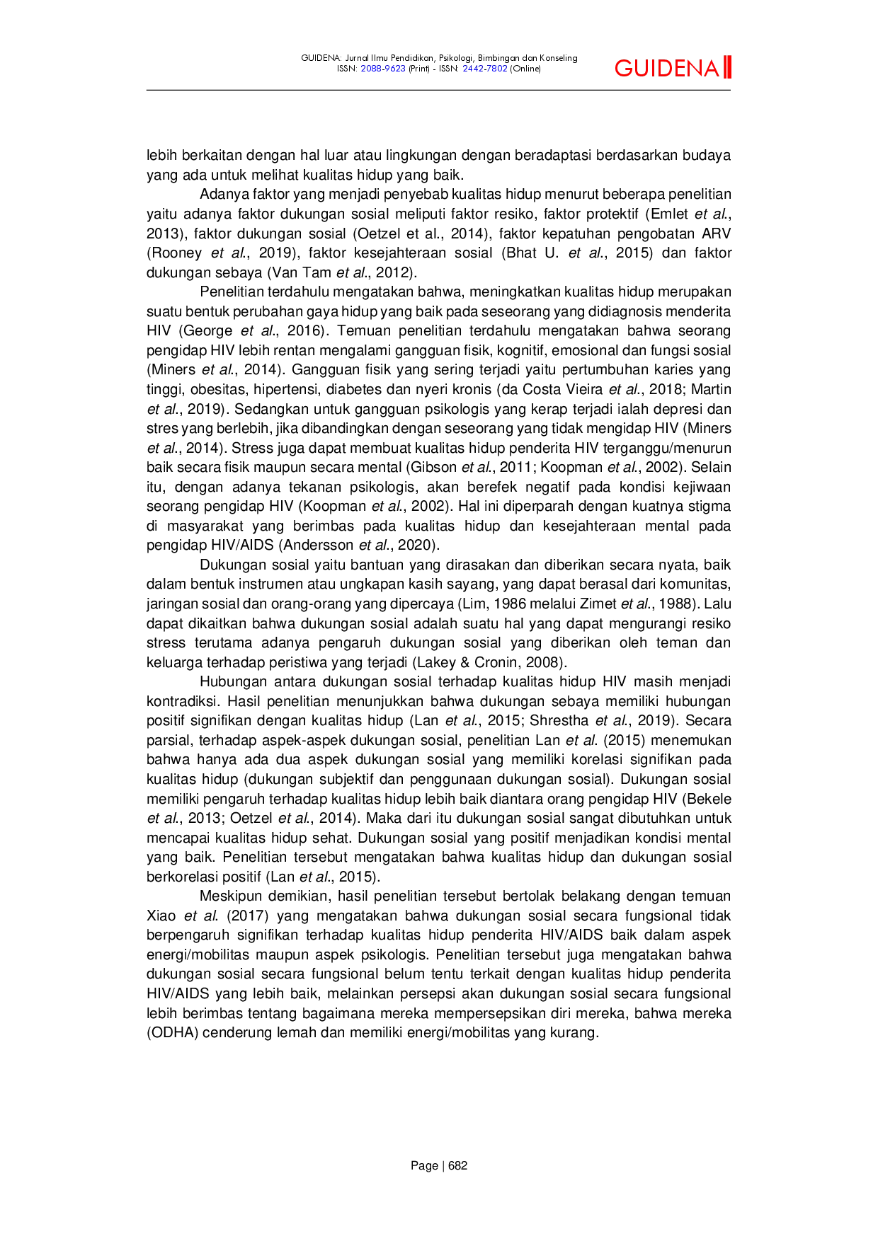 juris Hubungan antara Dukungan Sosial dengan Kualitas Hidup Penderita Hiv Aids di Jawa Tengah