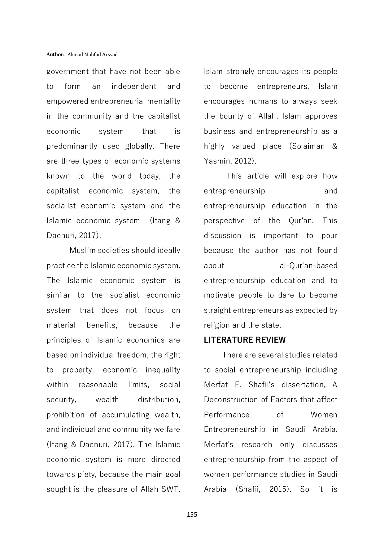 JURIS Pendidikan Kewirausahaan Sosial Berbasis Al Qur an