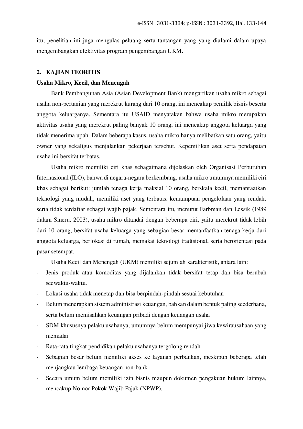 JURIS Pemberdayaan Usaha Kecil dan Mikro Kendala yang Dihadapi dan Solusinya