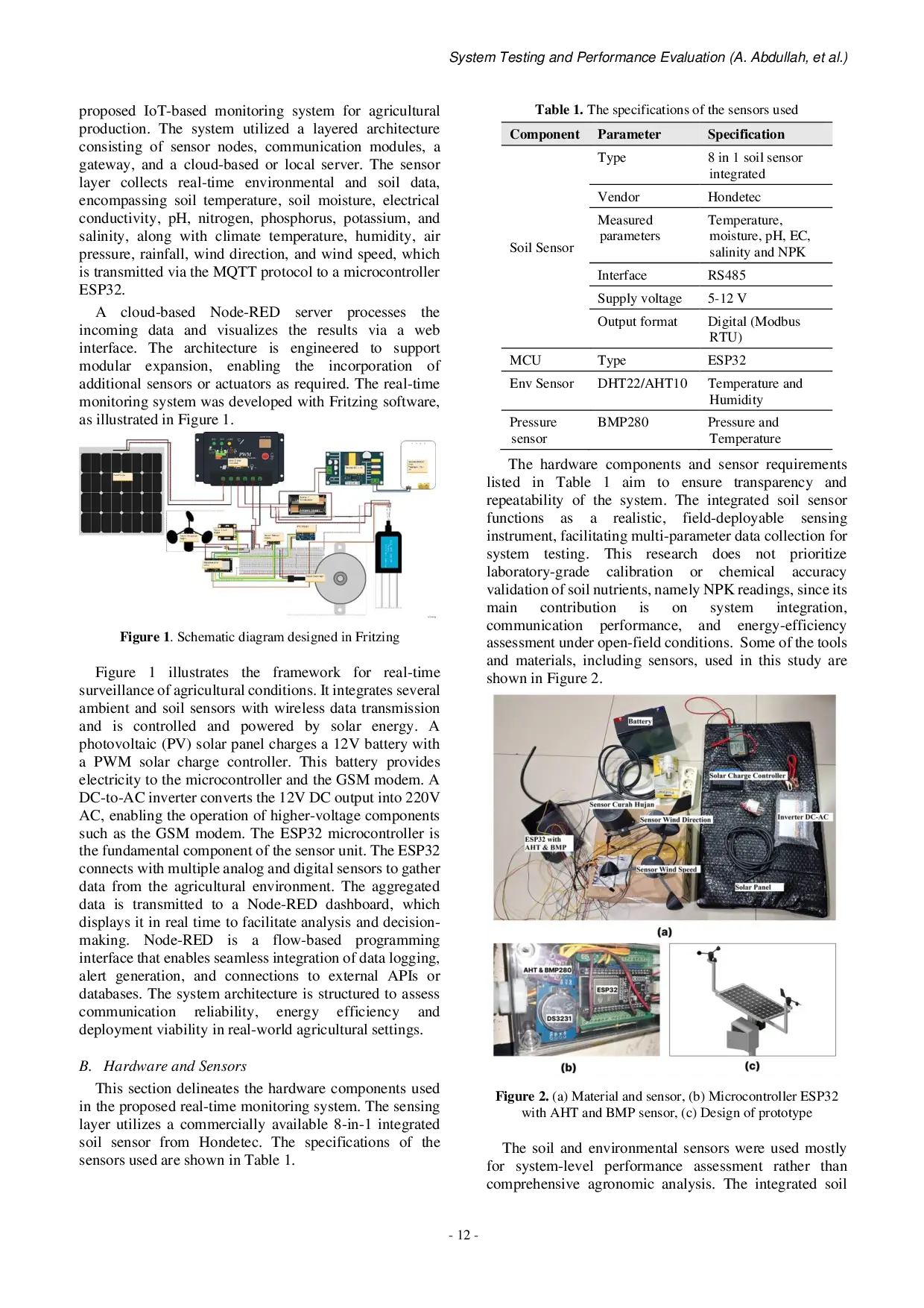 JURIS System Testing and Performance Evaluation of an MQTT Based IoT Monitoring System for Crop Cultivation