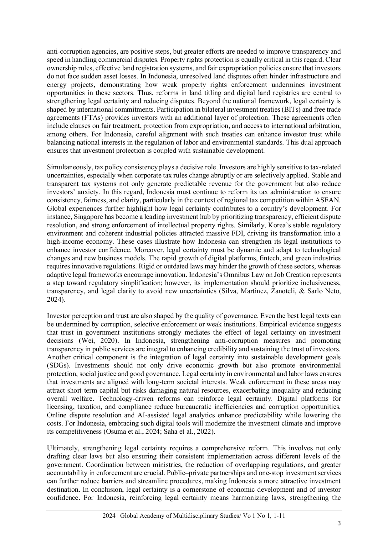 JURIS The role of investment law in Indonesia s economic recovery efforts