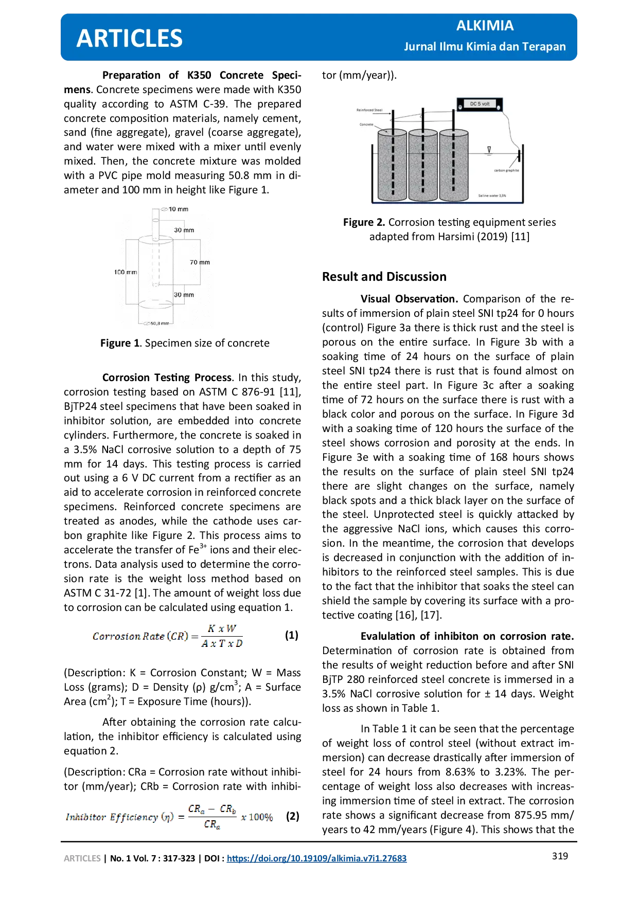 JURIS Evaluation of Syzygium myrtifolium leaves extract as an eco friendly inhibitor for steel in reinforced concrete