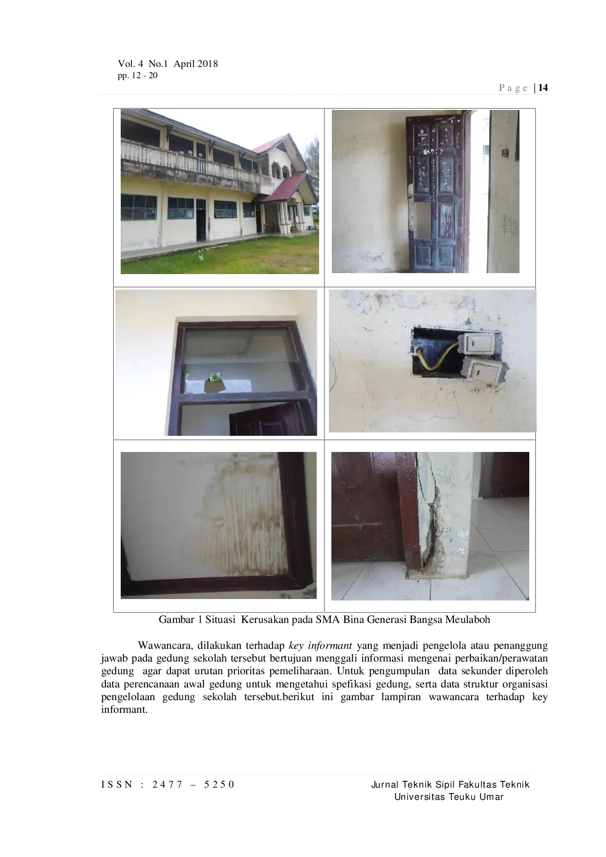 JURIS Penentuan Urutan Prioritas Pemeliharaan Bangunan SMA Bina Generasi Bangsa Meulaboh Aceh Barat