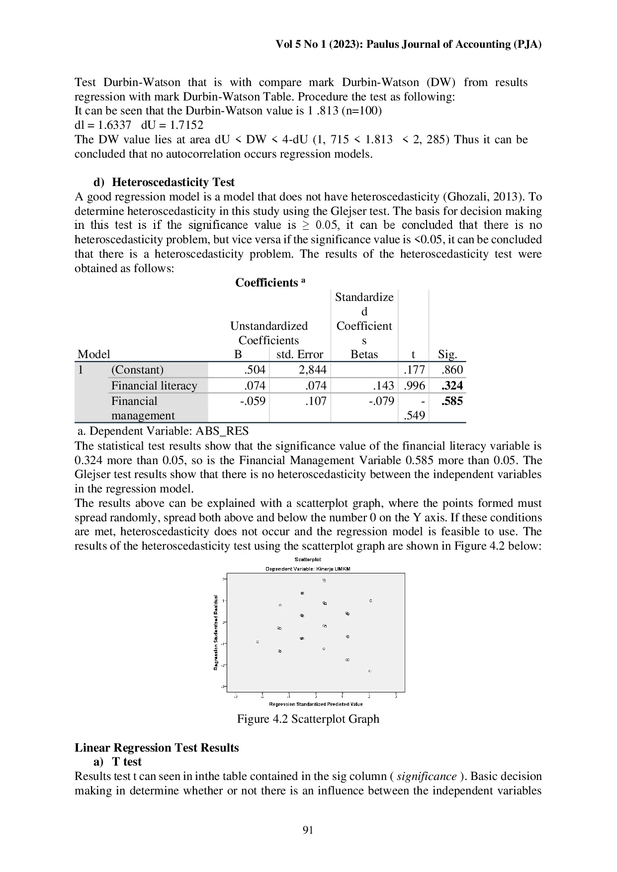 juris THE INFLUENCE OF FINANCIAL LITERACY AND FINANCIAL MANAGEMENT ON THE PERFORMANCE OF SMEs IN MAKASSAR CITY