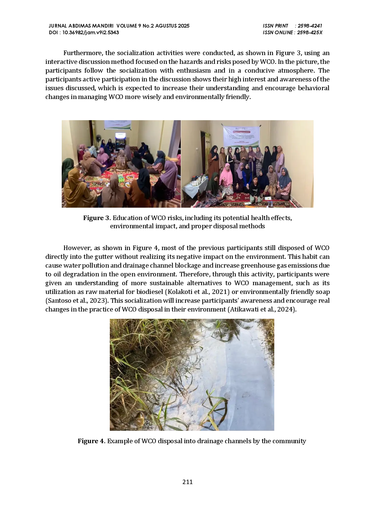 juris Increasing Awareness of Waste Cooking Oil Risks through Interactive Training in Desa Sumber Rejo