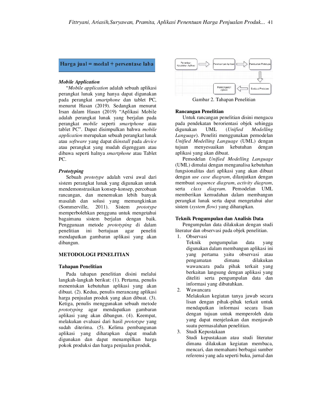 JURIS APLIKASI PENENTUAN HARGA PENJUALAN PRODUK UNTUK WIRAUSAHA PEMULA